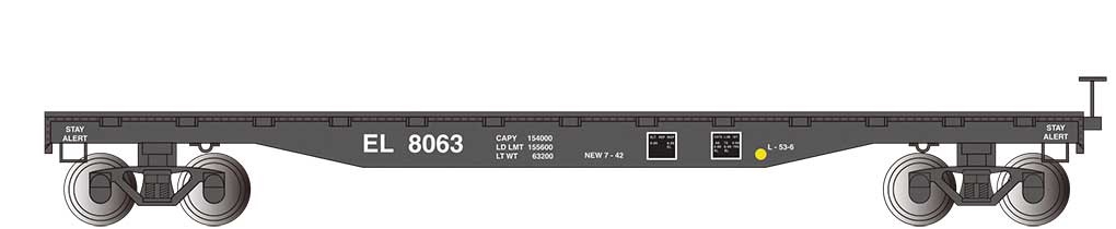 Image for 160-17304 52' Flatcar EL