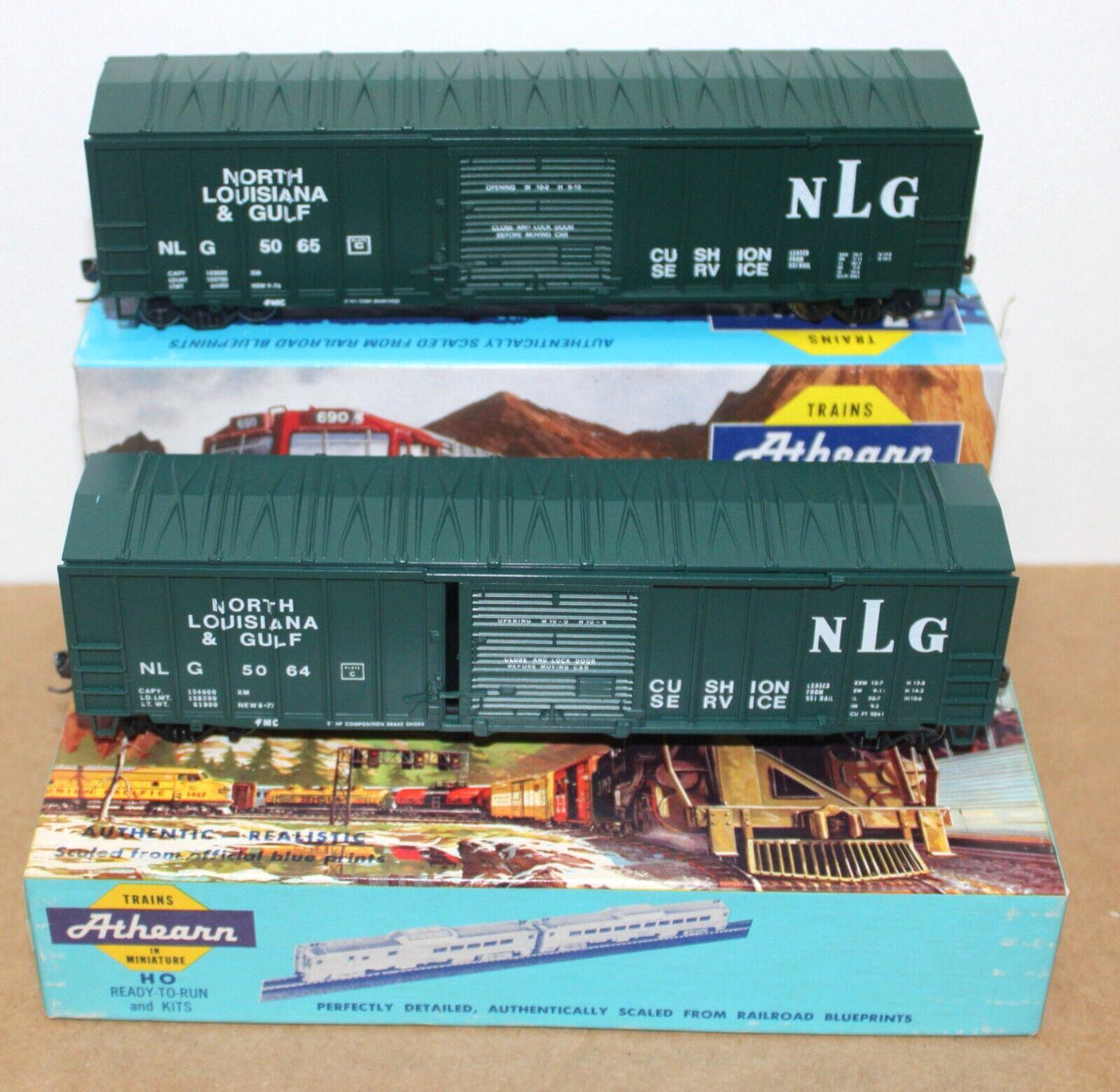 Bev-Bel 538-2 50' A.C.F. Railbox Car NL&G North Louisiana & Gulf "N.L.G. Herald" #5065 HO Scale