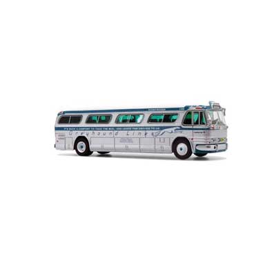 Iconic 87-0341 5-Bus Set - Assembled -- Greyhound Canada Tribute (5 Different Schemes) HO Scale
