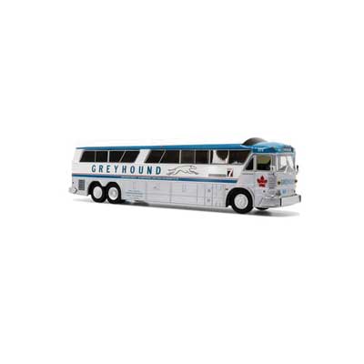Iconic 87-0341 5-Bus Set - Assembled -- Greyhound Canada Tribute (5 Different Schemes) HO Scale