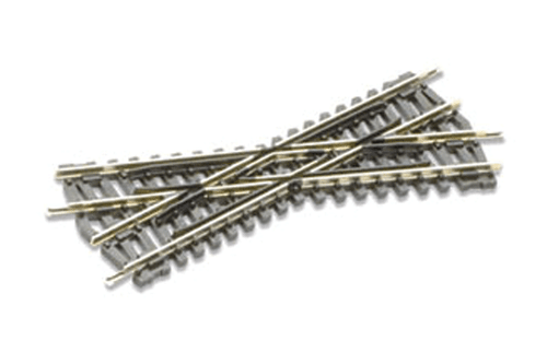 Peco SL-393 Code 80 Short Insulfrog Crossing w/Wood Ties - 25 Degree Angle N Scale