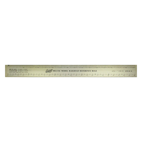 Excel 55778 Deluxe Model Railroad Reference Ruler 12-1/2" Gold Anodized Aluminum