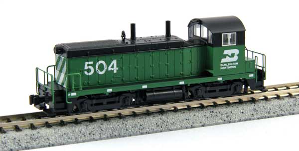 Kato 176-4378 EMD NW2 BN Burlington Northern #543 (Cascade Green, black, white) Standard DC N Scale