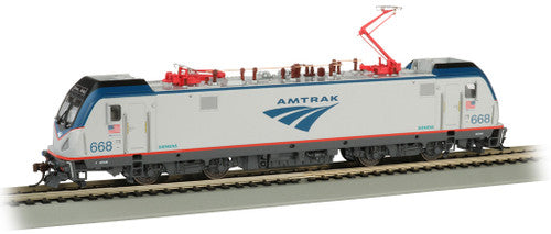 160-67407 Bachmann / TCS WOW AMTRAK #668 - SIEMENS ACS-64 DCC ELECTRIC LOCOMOTIVE TCS WOW CD Quality, Keep-Alive, TCS Audio Assist Lighting including Ditch Lights HO Scale