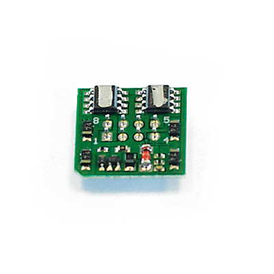 852001 Soundtraxx /  MC1H102P8  DCC Mobile Decoder, 17mm x 17mm x 7 (SCALE=HO) Part # = 678-852001