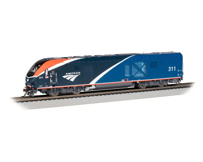 Bachmann 68305 Siemens ALC-42 Charger - WowSound(R) and DCC -- Amtrak #311 (Phase VII; blue, red, white) HO Scale