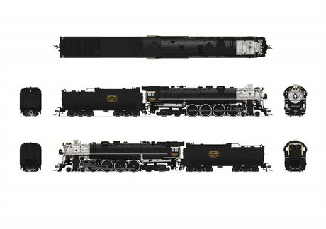 BLI 6966 E-1 4-8-4  SP&S #700, Excursion Version (1990-2004,) w/ High Numberboards, Paragon4 Sound & DCC, Smoke, HO Scale