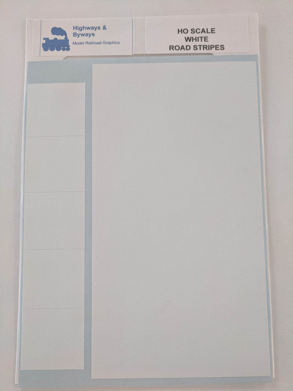 70-3 Highways & Byways White Road Stripes Graphic Decals (SCALE=HO) Part # 70-3