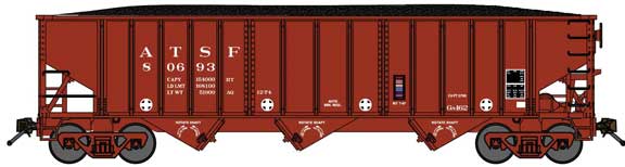 Image for 188-14671 3-Bay Hopp ATSF 80725