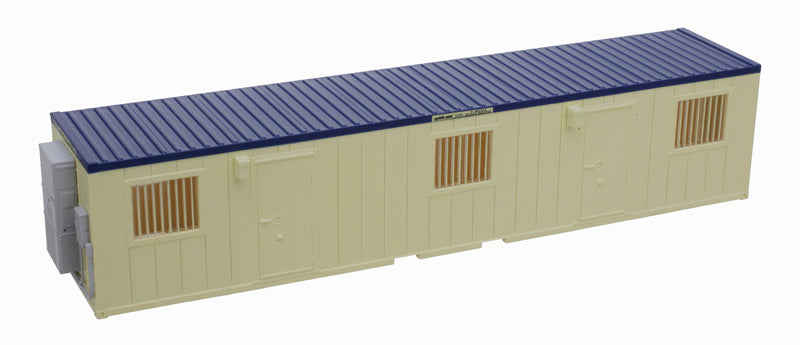 Atlas 70000230 40' Mobile Office Container - Assembled Mobile Mini (tan, blue) HO Scale