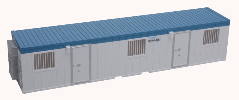 Atlas 70000232 40' Mobile Office Container - Assembled Wilmot (white, blue) HO Scale