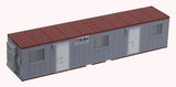 Atlas 70000233 40' Mobile Office Container - Assembled Aries (gray, maroon) N Scale