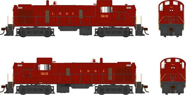Bowser 25206 Alco RS3 Phase 3 LS&I  Lake Superior & Ishpeming #1610 (maroon) w/LokSound & DCC HO Scale