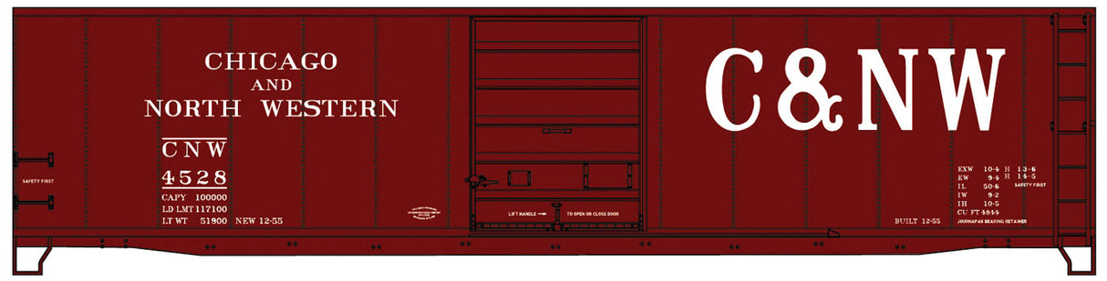 Image for 112-5502 50' Steel Boxcar CNW
