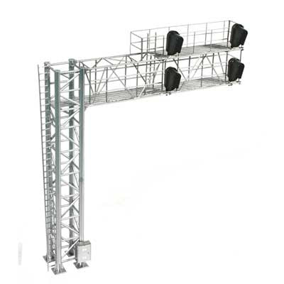 ATLAS 70000098 HO Left Hand 2-Track Modern Cantilever Signal Bridge HO Scale