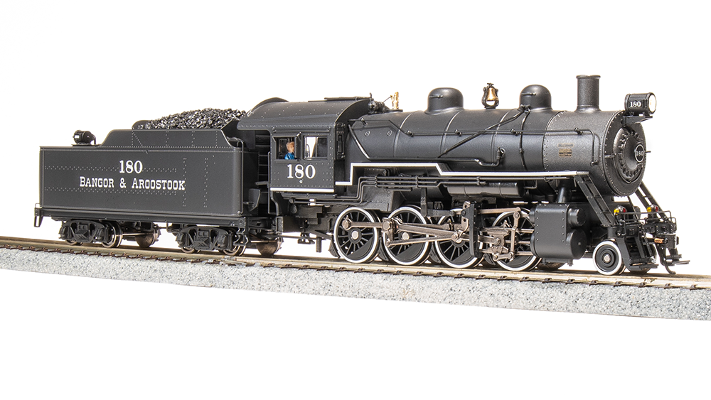 BLI 7322 2-8-0 Consolidation, BAR Bangor & Aroostook #180, Paragon4 SOUND & DCC HO Scale