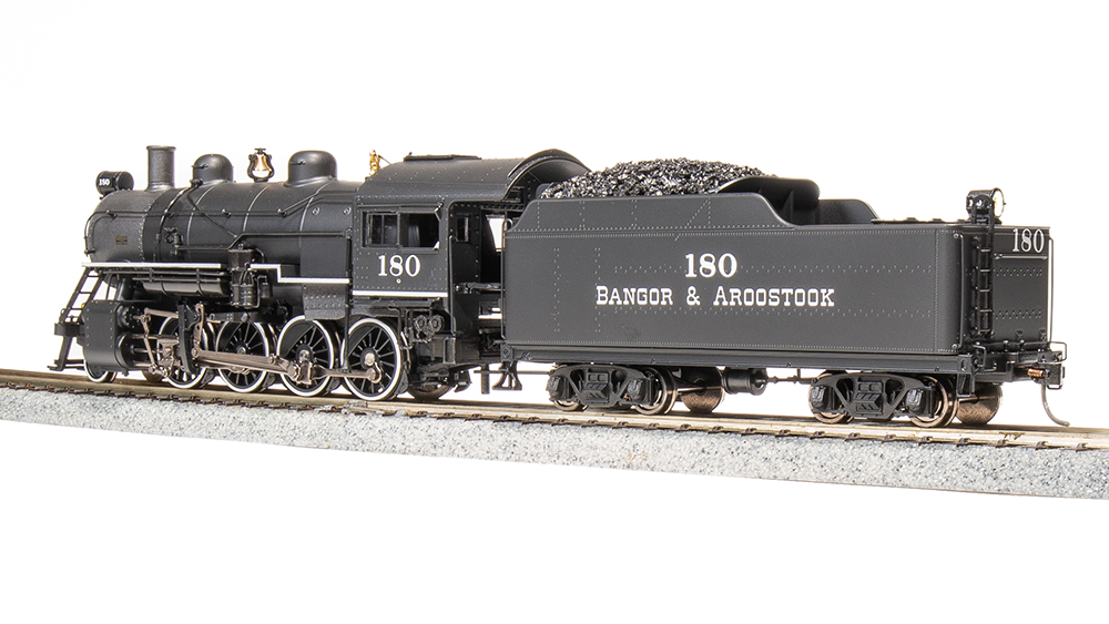 BLI 7322 2-8-0 Consolidation, BAR Bangor & Aroostook #180, Paragon4 SOUND & DCC HO Scale