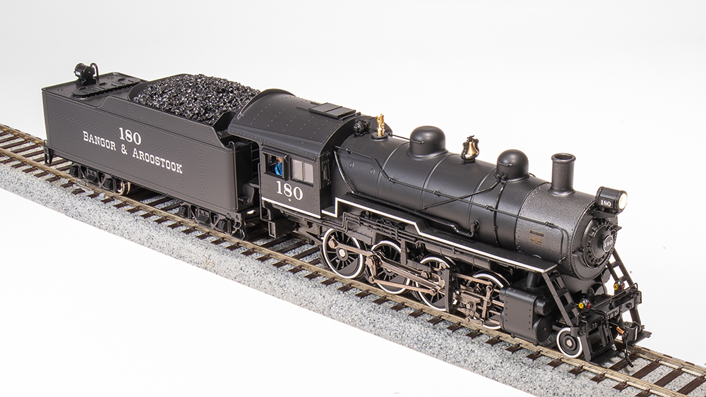 BLI 7322 2-8-0 Consolidation, BAR Bangor & Aroostook #180, Paragon4 SOUND & DCC HO Scale