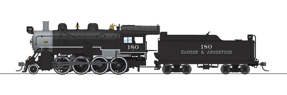 BLI 7322 2-8-0 Consolidation, BAR Bangor & Aroostook #180, Paragon4 SOUND & DCC HO Scale