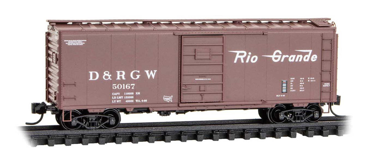 Image for 489-2000538 40' Boxcar D&RGW #50167