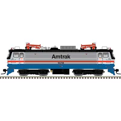 Atlas 10004643 AEM-7 Electric - LokSound and DCC - Master(R) Gold -- Amtrak #917 (Phase III, Late 1990s; silver, blue, red, white, black) HO Scale