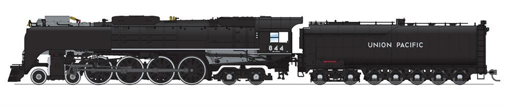BLI 7360 4-8-4, Class FEF-3, UP Union Pacific #845, Black & Graphite, 1989 - 2013 Excursion w/ Mars Light, Paragon4 Sound & DCC, Smoke, HO Scale
