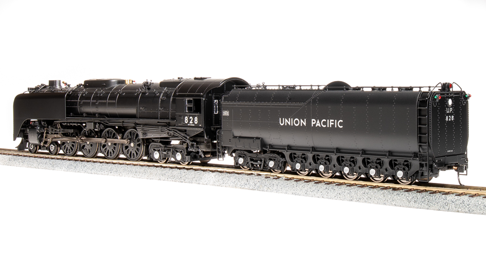 BLI 7362 4-8-4, Class FEF-2, UP Union Pacific #828, Black & Graphite, Paragon4 Sound & DCC, Smoke, HO Scale