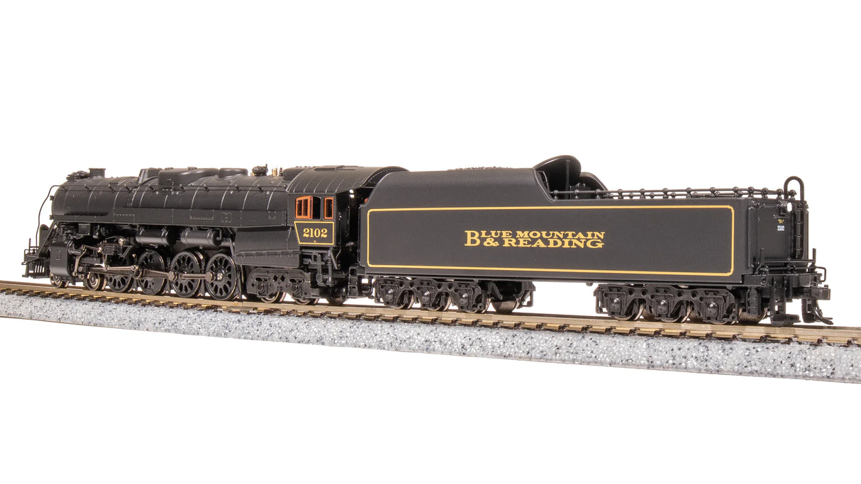 BLI 7408 Reading T1 4-8-4 RBMN #2102, "BLUE MOUNTAIN & READING" SCHEME, Paragon4 Sound & DCC, Broadway Limited N Scale