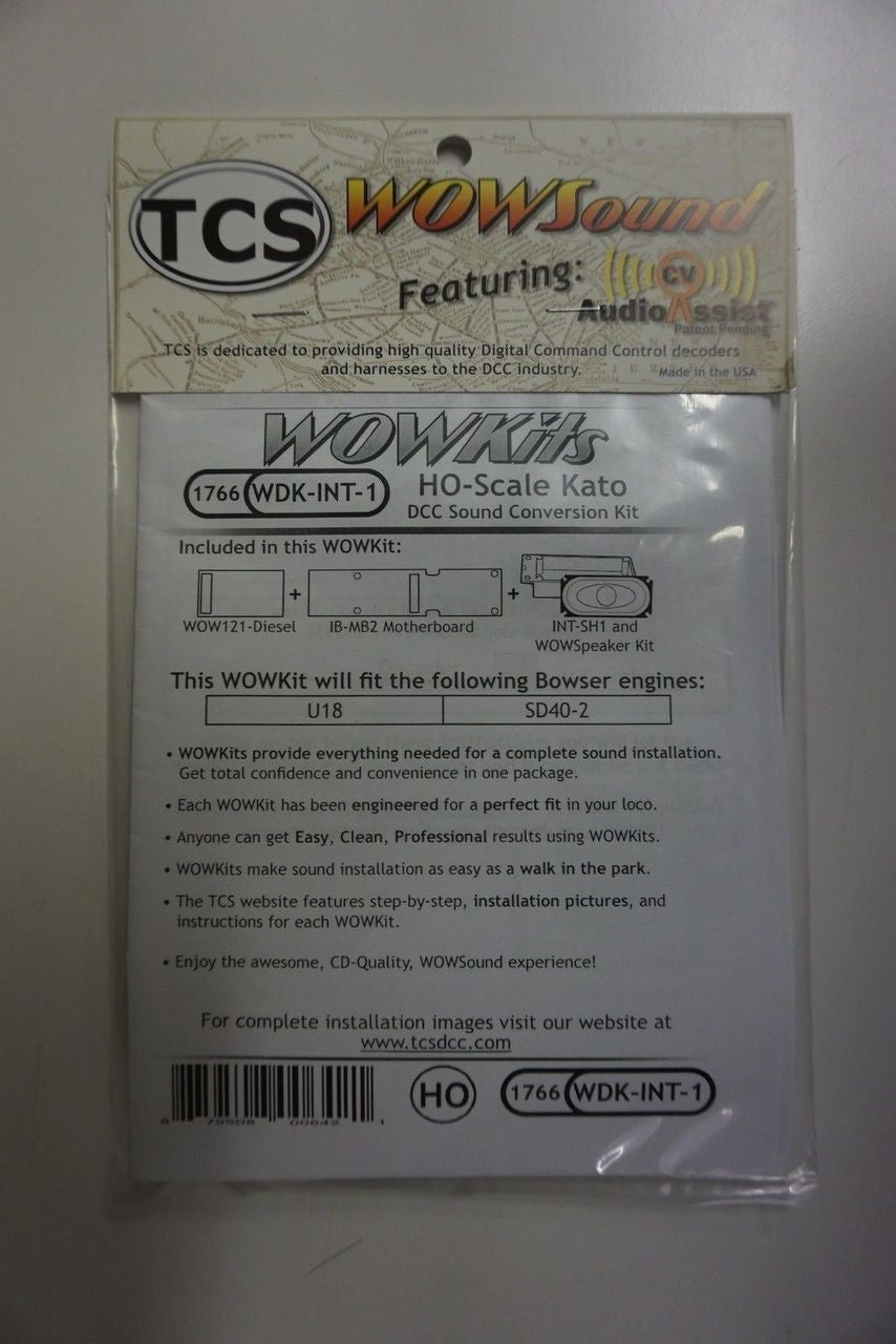 1766 TCS TRAIN CONTROL SYSTEM /  Intermountain {WOW WDK-INT-1} DIESEL Version 4 CONVERSION KIT - HO Scale  YankeeDabbler Part # 745-1766