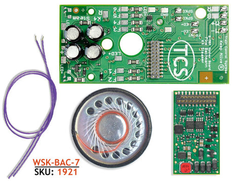 1921 TRAIN CONTOL SYSTEMS (TCS) Bachmann (WSK-BAC-7)  WOW - STEAM HO Bachmann Version 4 CONVERSION KIT - HO Scale  YankeeDabbler Part # 745-1921