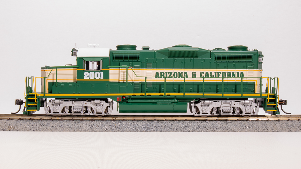 BLI 7450 GP20 ARZC Arizona & California #2001, Green/Cream/Yellow Paragon 4 w/Sound & DCC HO Scale Broadway Limited