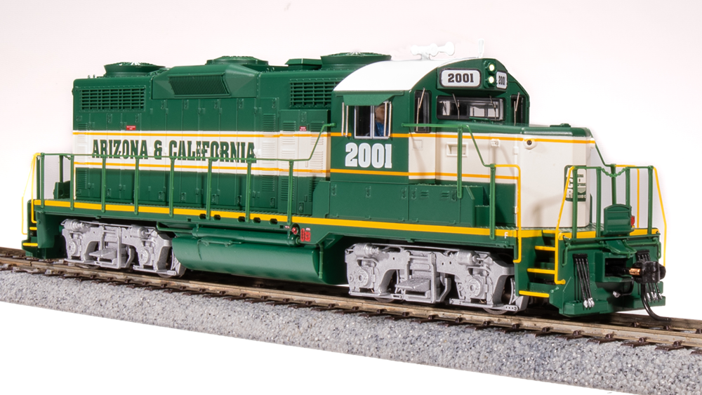 BLI 7450 GP20 ARZC Arizona & California #2001, Green/Cream/Yellow Paragon 4 w/Sound & DCC HO Scale Broadway Limited