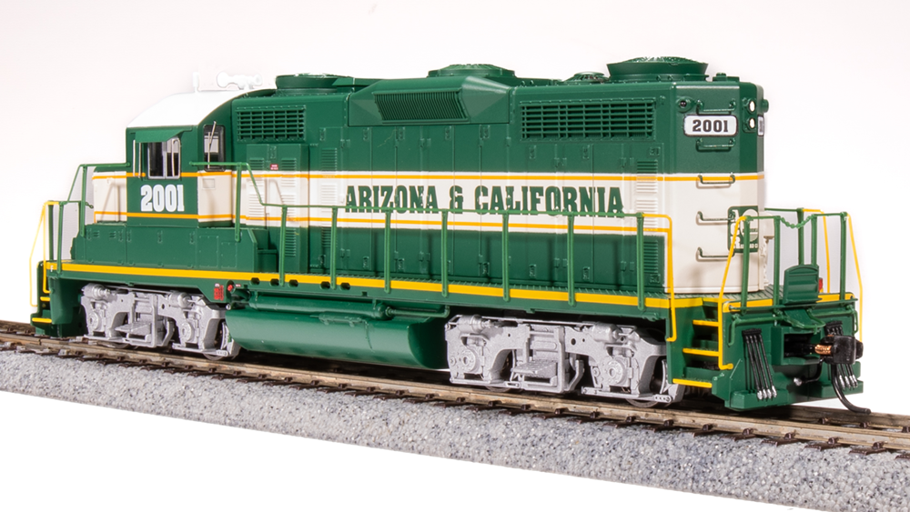 BLI 7450 GP20 ARZC Arizona & California #2001, Green/Cream/Yellow Paragon 4 w/Sound & DCC HO Scale Broadway Limited