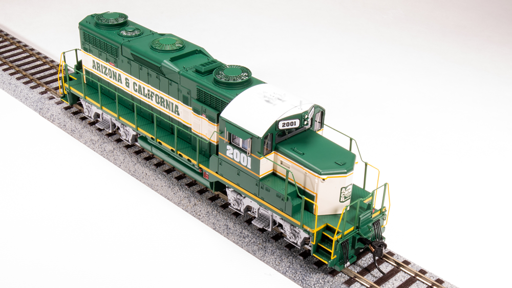 BLI 7450 GP20 ARZC Arizona & California #2001, Green/Cream/Yellow Paragon 4 w/Sound & DCC HO Scale Broadway Limited