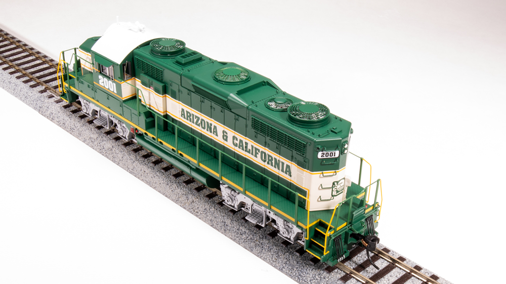BLI 7450 GP20 ARZC Arizona & California #2001, Green/Cream/Yellow Paragon 4 w/Sound & DCC HO Scale Broadway Limited