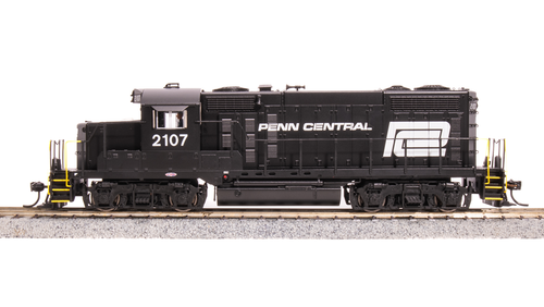 BLI 7459c GP20 PC Penn Central #2111, Black w/ White Paragon 4 w/Sound & DCC HO Scale Broadway Limited