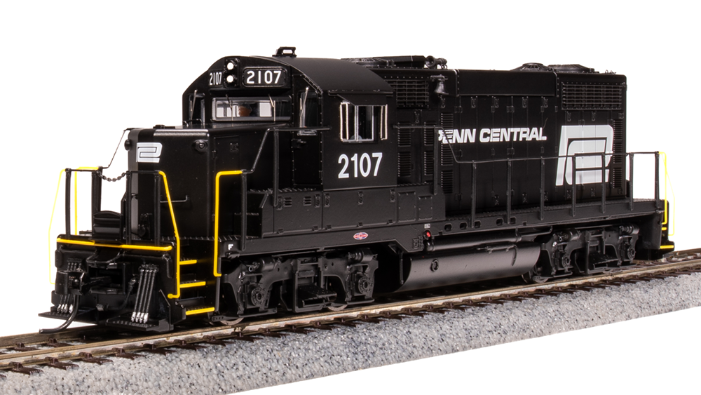BLI 7459c GP20 PC Penn Central #2111, Black w/ White Paragon 4 w/Sound & DCC HO Scale Broadway Limited