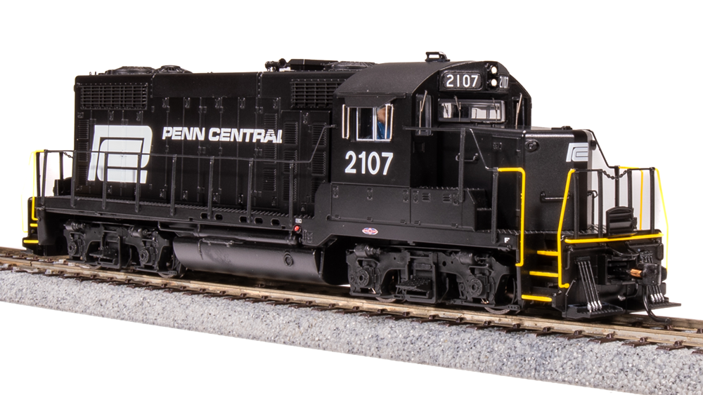 BLI 7459c GP20 PC Penn Central #2111, Black w/ White Paragon 4 w/Sound & DCC HO Scale Broadway Limited