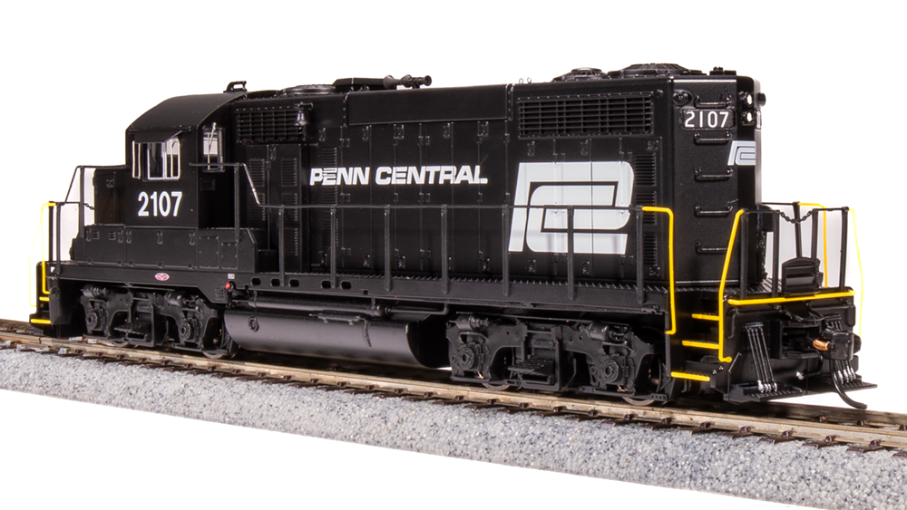 BLI 7459c GP20 PC Penn Central #2111, Black w/ White Paragon 4 w/Sound & DCC HO Scale Broadway Limited