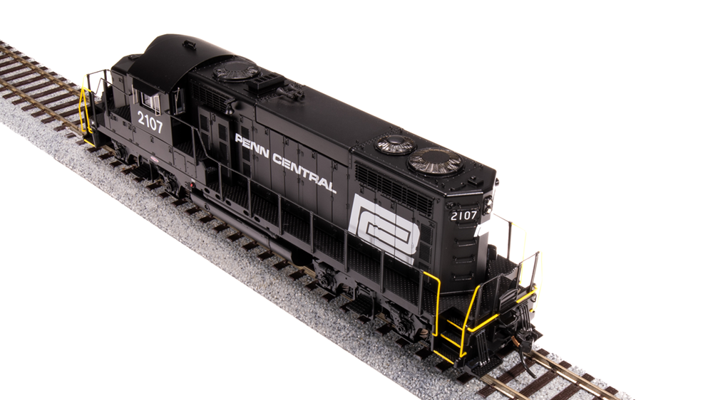 BLI 7459c GP20 PC Penn Central #2111, Black w/ White Paragon 4 w/Sound & DCC HO Scale Broadway Limited