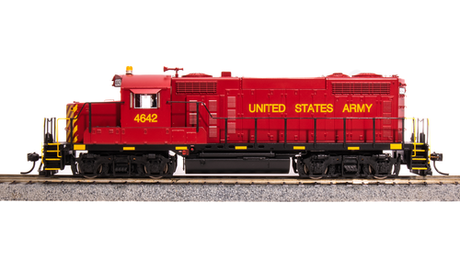 BLI 7469c GP20 USAX United States Army #4643, Red w/ Yellow Paragon 4 w/Sound & DCC HO Scale Broadway Limited