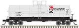 Atlas 20004670 11,000-Gallon Tank Car with Platform - Columbia Southern SACX #999 (gray, black, red) HO Scale
