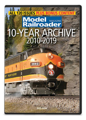 Kalmbach Publishing Co 15361 Model Railroader: 10-Year Archive 2010-2019 DVD-ROM -- For Computer Use Only, PC or Mac