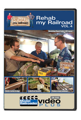 Kalmbach Publishing Co 15371 Rehab My Railroad DVD -- Volume 4, Part 1