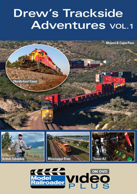 Kalmbach Publishing Co 15308 Drew's Trackside Adventures DVD -- Volume 1 (1 Hour, 17 Minutes)