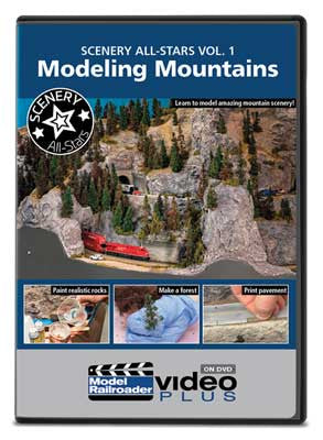 Kalmbach Publishing Co 15349 Scenery All-Stars DVD -- Volume 1: Modeling Mountains