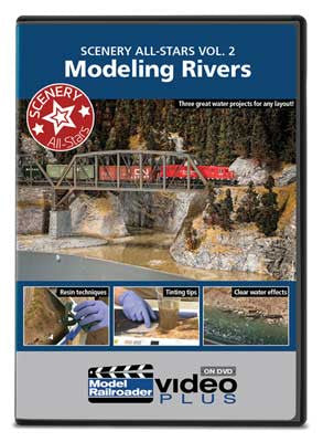Kalmbach Publishing Co 15350 Scenery All-Stars DVD -- Volume 2: Modeling Rivers