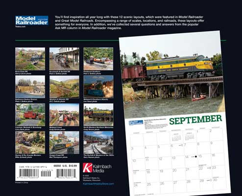 Kalmbach Publishing Co 68202 2023 Calendar -- Model Railroader Magazine