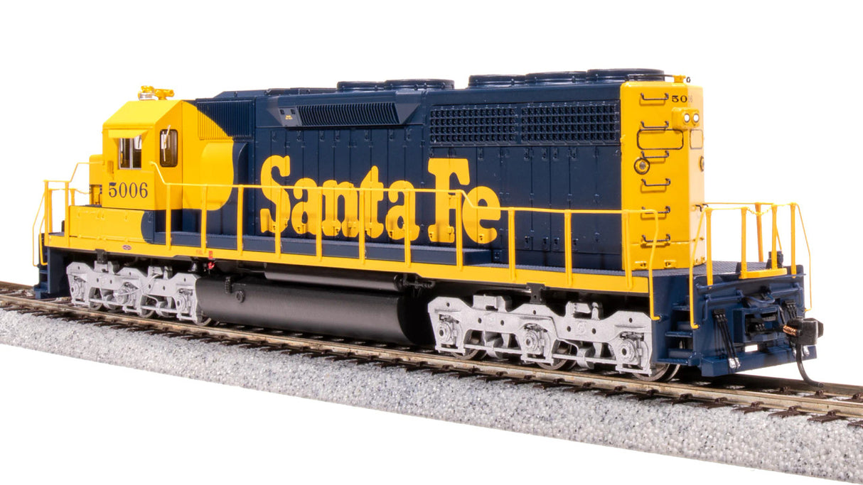 BLI 7631 EMD SD40, ATSF 5010, BLUE/YELLOW WARBONNET Paragon 4 w/Sound & DCC HO Scale Broadway Limited