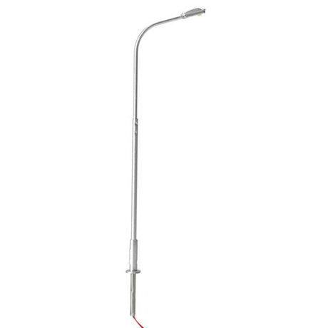 ATLAS 70000165 HO Silver Single-Arm Streetlight 3-Pack - Warm White LED HO Scale